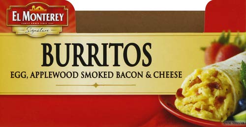 El Monterey, Burrito, Egg, Applewood Bacon, & Cheese, 4.5 Oz, 1 Count