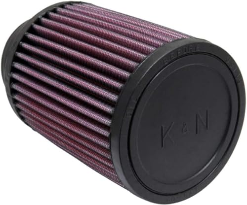 Filtre à air cylindrique K&N RU-1460 lavable de diamètre 102mm pour admission 70mm