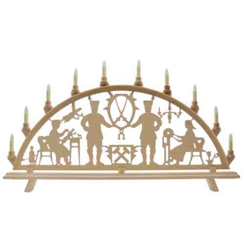 Erzwelt - Lichterbogen DBR83 – Schwibbogen aus Holz – Leuchtbogen...