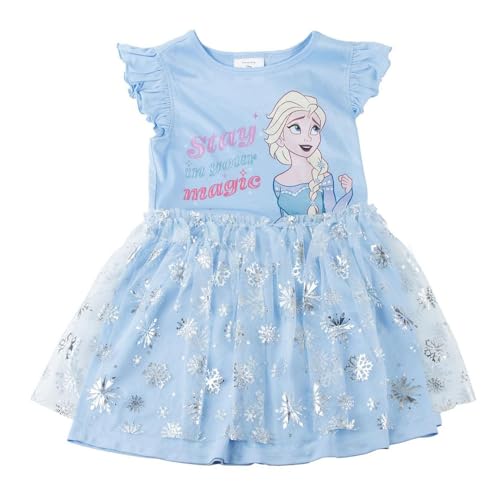Robe Frozen fille au design amusant en coton stretch pour des moments magiques