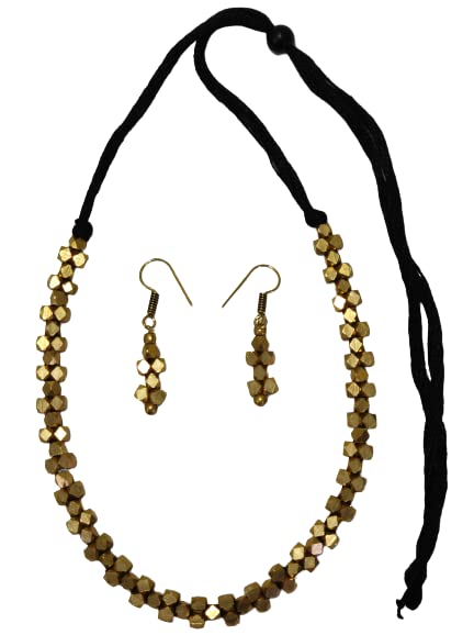 See full amazon price history chart for Brass (Dokra) jewellery set | Adjustable necklace with Fish hook earrings Brass (Dokra) jewellery set | Adjustable necklace with Fish hook earrings (B0BQFNZNWK) Amazon Price History, Amazon Price Tracker