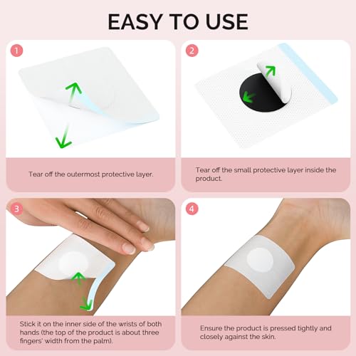 Adesivos de alívio de enjoo matinal para mulheres grávidas, 30 adesivos para alívio de náuseas na gr