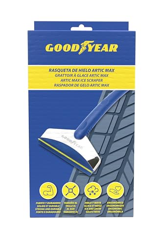 Goodyear Artic Max XL Eiskratzer mit wasserabweisendem Gummi. Robust und widerstandsfähig, aus Edelstahl und ABS, INOX