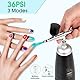 Folgtek Airbrush Kompressor Set Make-up Spritzpistole Tragbares Kabelloses Set, 36PSI Wiederaufladbares Manuelles mit langen Düse für Malerei, Tortendekoration, Färbemuster, Nagelkunst, Täto