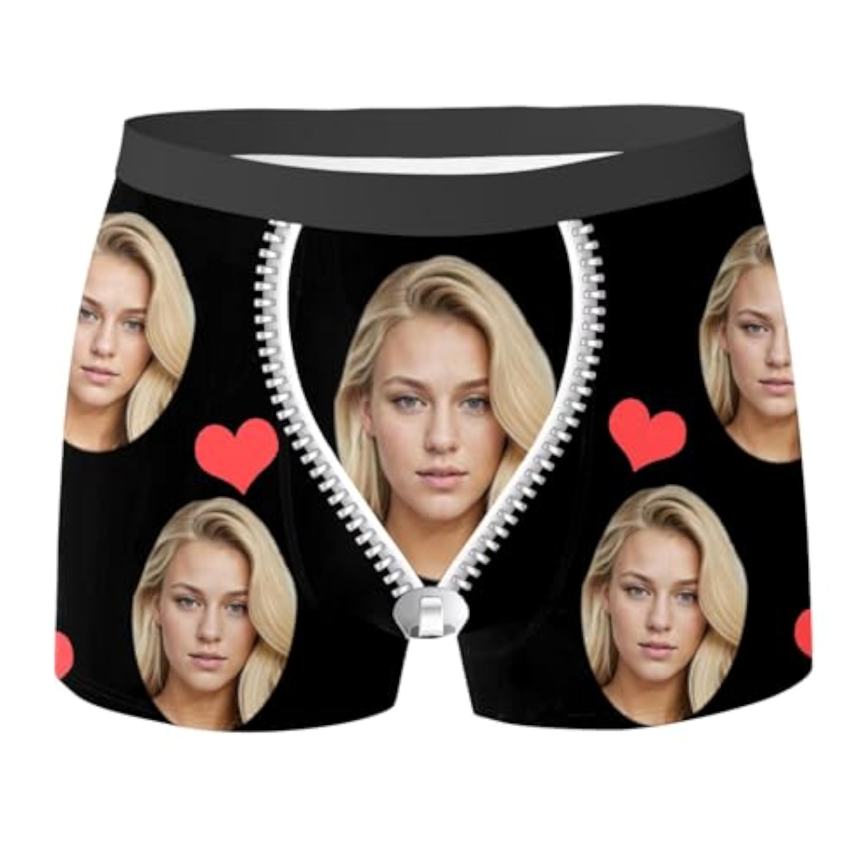 Calzoncillos Personalizados Hombre Boxer con Foto Cara Divertida Calzoncillo de Novedad Ropa Interior Personalizada Pantalones Cortos Regalos originales Novio Esposo en San Valentín Cumpleaño Navidad