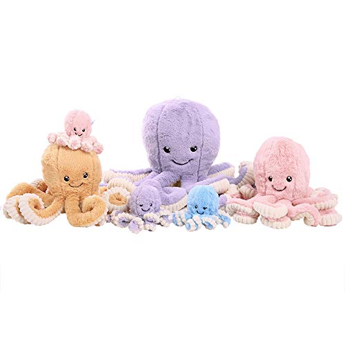 DENTRUN Octopus Stuffed Animals, Octopus Plush Doll Play Toys for Kids Girls Boys Adults Birthday Xmas Gift Present 7/16/24/32 Inches, 5 Colors