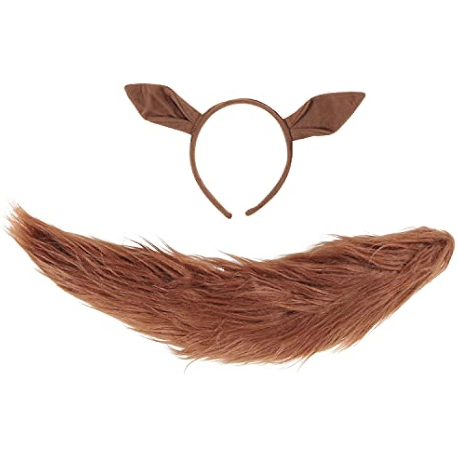 クリアストーン(Clearstone) けもみみしっぽセット コスプレ ハロウィン ウマ耳しっぽセット ユニセックス ブラウン 詳細画像3