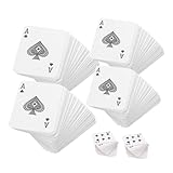 ORFOFE 6 Barajas Mini de Cartas de Póker en Tamaños Mini, Pequeño y Mediano, Cartas de Juego en Miniatura para Fiesta y Viajes, Accesorio Divertido y Portátil para Entretenimiento