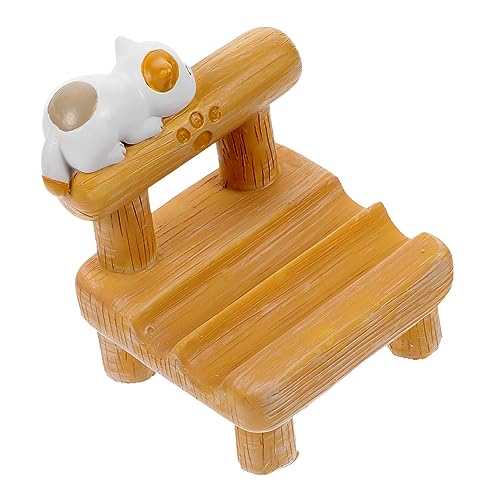 Soporte para teléfono de silla mini de resina adorno adorable para regalo