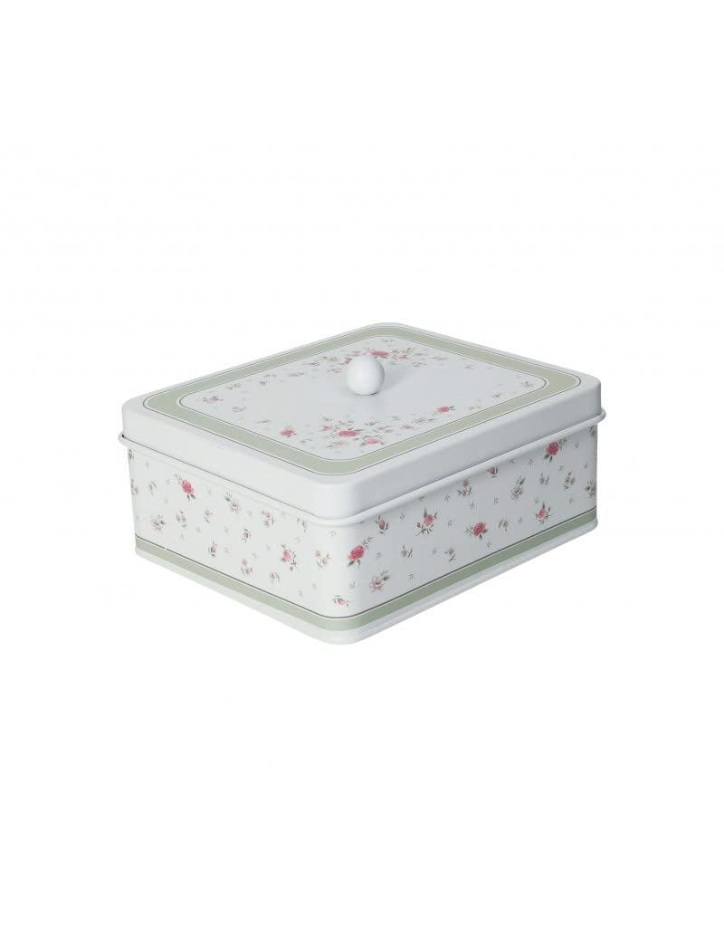 Boîte Nonna Rose Metal Brandani pour organiser vos pauses thé et biscuits
