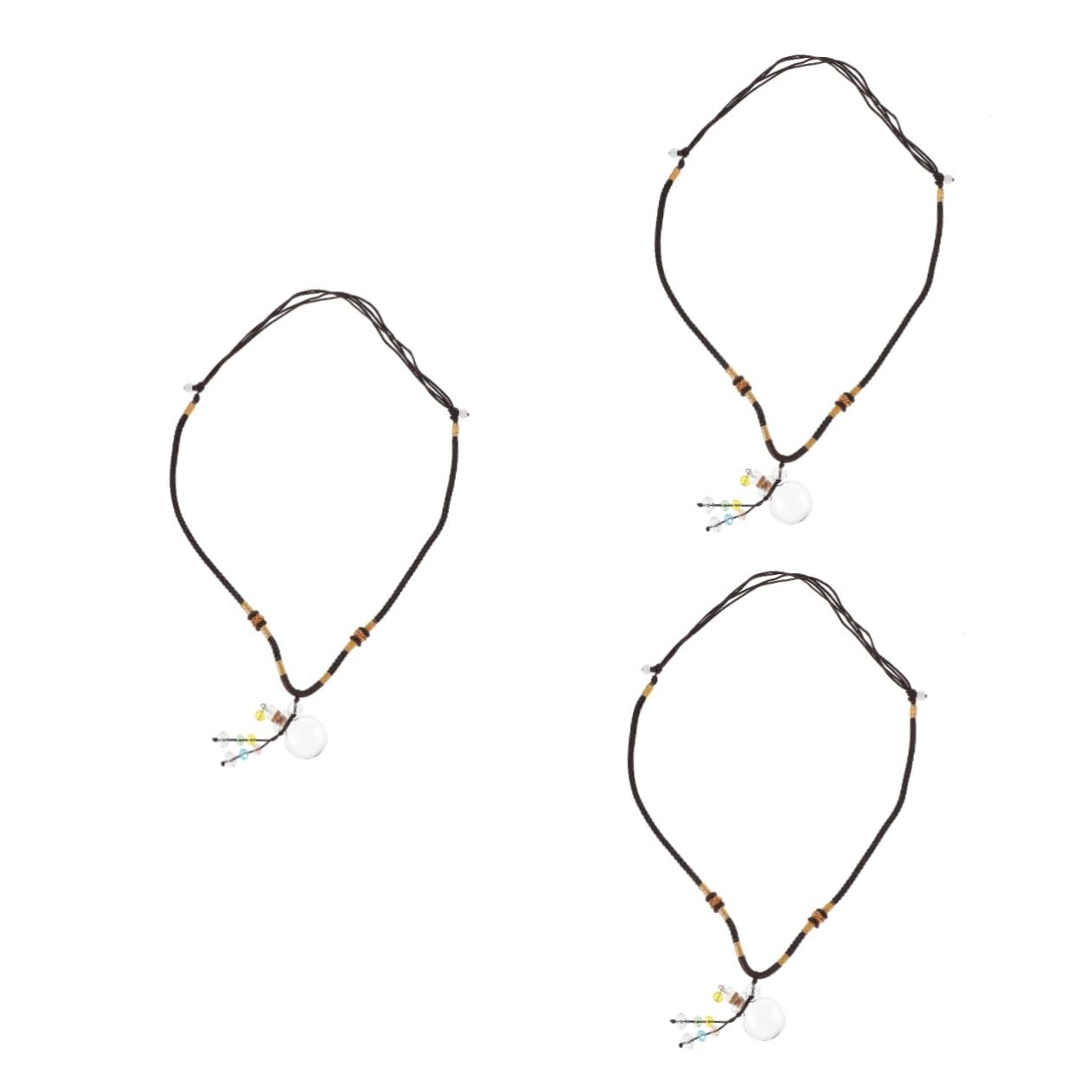 Collier corde tressée diffuseur aromathérapie, coffret de 3 pièces à offrir - 8