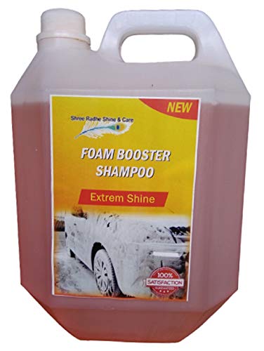 S.R.S.C Foam Booster Car & Bike Foam Wash Concentrate Liquid Gel 5 Litre (for Bucket, Foam & Snow Foam Wash)