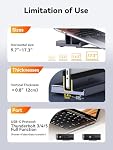 QUUGE USB C Docking Station Dual Monitor: 4K@120Hz, 2 USB3.0 Ports, 100W PD, RJ45 Ethernet, Universal Laptop Stand