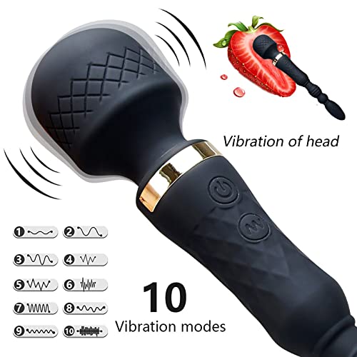 ChicLSQ Silikon Doppelkopf Anal Vibratoren für Sie G-Punkt und Klitoris Stimulator mit 10 Vibrationsmodi Dual Motor Dildo Vibrator Prostata Massagegerät Sexspielzeug für Frauen und Paare – Bild 3
