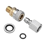 ‘DIFCUL Schnellkupplungsadapter Quick Release Coupler Fittings Charging Adapter Kit für Luftgewehre PCP