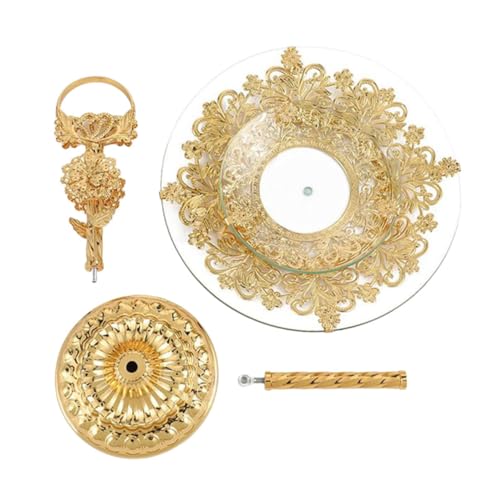 SOLUSTRE Luxury Handheld Fruit Plate 2-Layer Cake Tray Simple Elegant Perfect for Tea Time