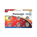 Panasonic 2582 CR 2025 Lithium Button Cell Battery (6 batteries)