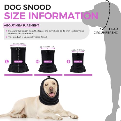 Bonaweite Dog Calming Hoodie Ear Wraps for Dogs, Dog Noise Cancelling Ear Muffs, Dog Head Warp Anxiety Relief Noise Protection, Dog Hematoma Ear Wrap, Dog Ear Covers for Bath Drying Grooming Bonaweite Dog Calming Hoodie Ear Wraps for Dogs, Dog Noise Cancelling Ear Muffs, Dog Head Warp Anxiety Relief Noise Protection, Dog Hematoma Ear Wrap, Dog Ear Covers for Bath Drying Grooming