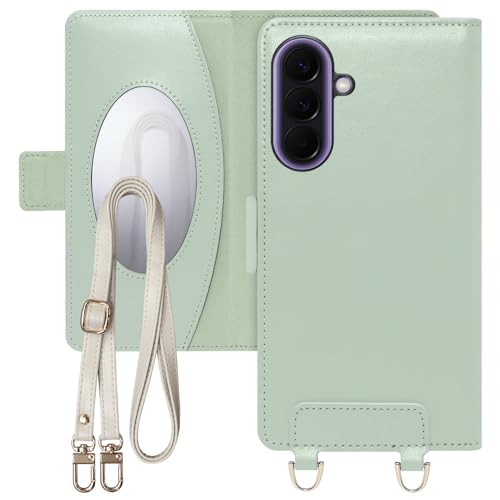 LOOF SWEET �{�v �V�����_�[�X�g���b�v�t�� �蒠�^ �X�}�z�P�[�X for Galaxy A57 5G �p �P�[�X �J�o�[ �蒠�^�P�[�X �J�[�h���[ �X�g���b�v �x���g�t�� �}�O�l�b�g�t�� �~���[ �� �X�}�z�V�����_�[ ���킢�� [�y�[���~���g]