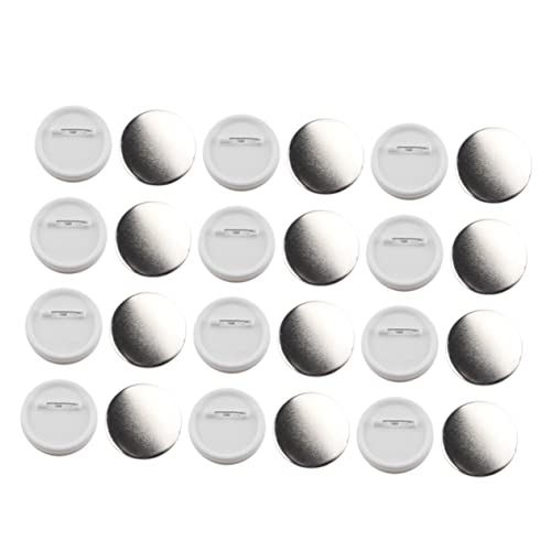 HOODANCOS 100pcs Tinplate Badge Base DIY Blank Badges Set Plastic Base for Boys and Girls
