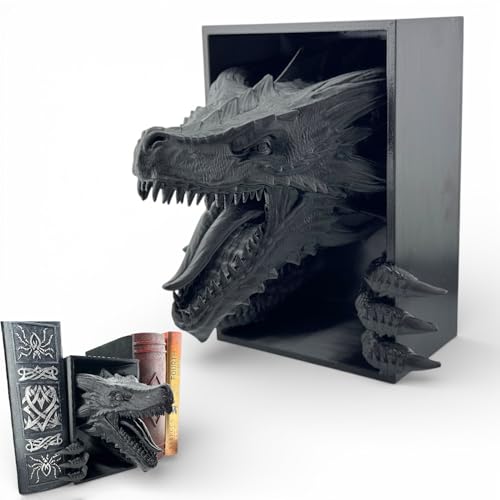 Delta Loom Dragon Book Nook Insert – Fantasy Dragon Bookshelf