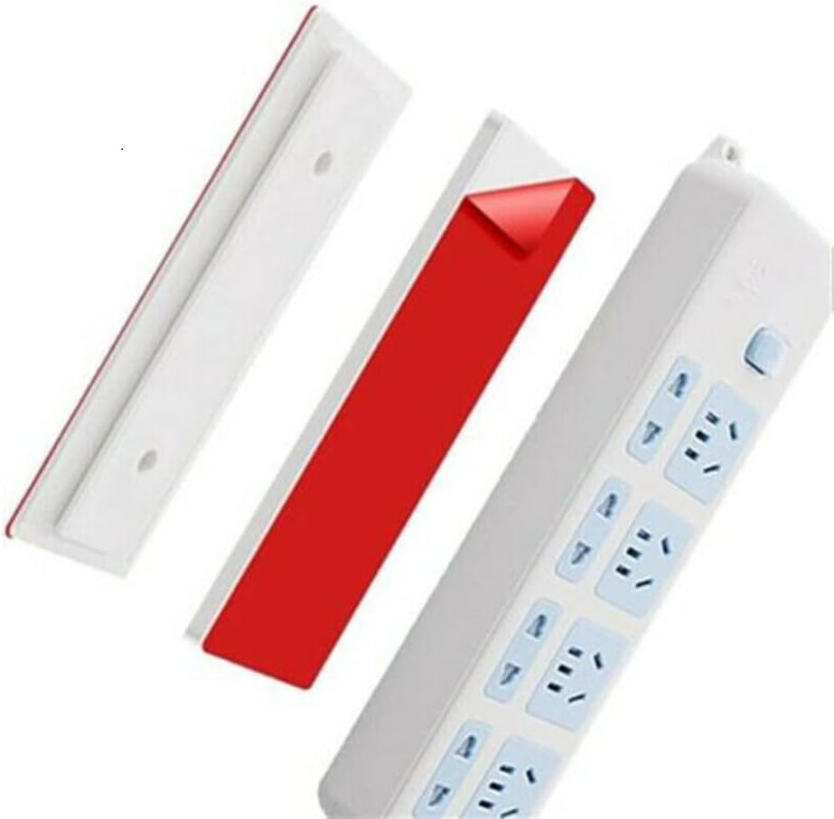 Magic Plug Holder Seamless Punch-Free Adhesive Plug Sticker Wall Mount Power Strip Holder Sockets Sticker Switch Retainer