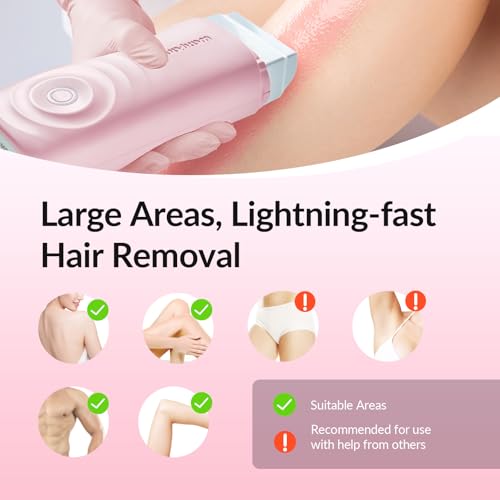 Image of Waxfans Roll On Wax Kit, Wax Roller Kit, Waxing Kit for Women & Men,Cera Para Depilar for Home Hair Removal on Body and Legs, with 2 Rose Wax Refills & 50 Pcs Wax Strips, Easy & Smooth(Rose)