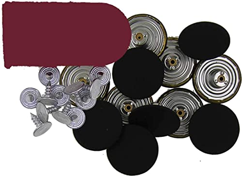 20 mm No-Sew Jean Tack Buttons w/Tool (Solid Black) CT. 12
