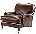 Produktbild Casa Padrino Chesterfield Echt Leder Ohrensessel Vintage Leder Dunkelbraun Club Sessel