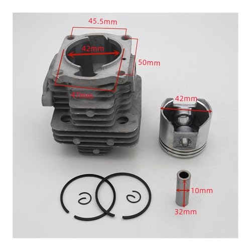 Kit de segments de piston 42 mm segments de rechange pour débroussailleuse RM-465