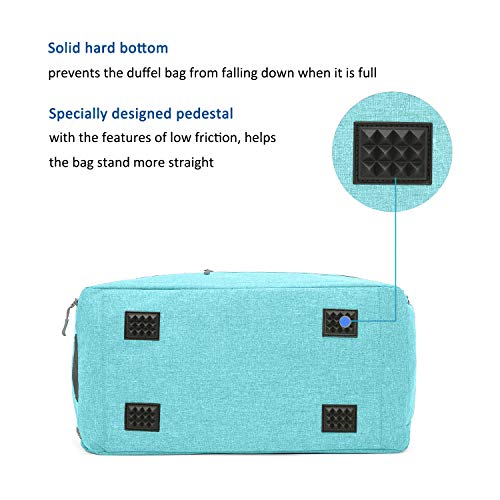 MarsBro Water Resistant Sports Gym Travel Weekender Duffel Bag with Shoe Compartment Tiffany Blue