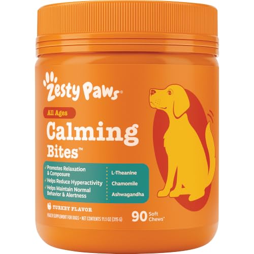 Zesty Paws Calming Chews for Dogs - Dog Calming Supplement...