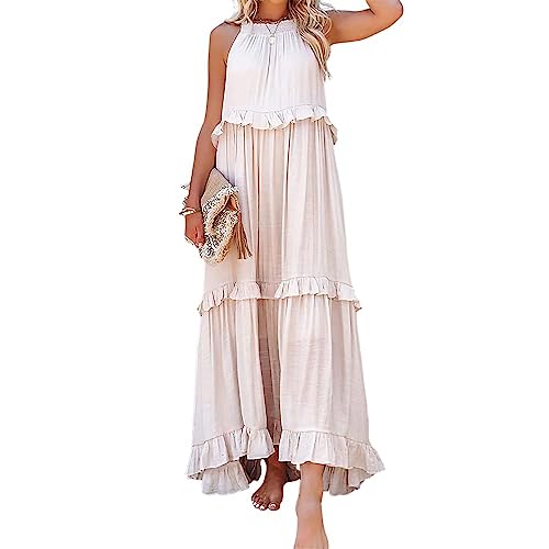 MARSVOVO Party Dress for Women Active Comfortable Stretchy Printed Sleeveless