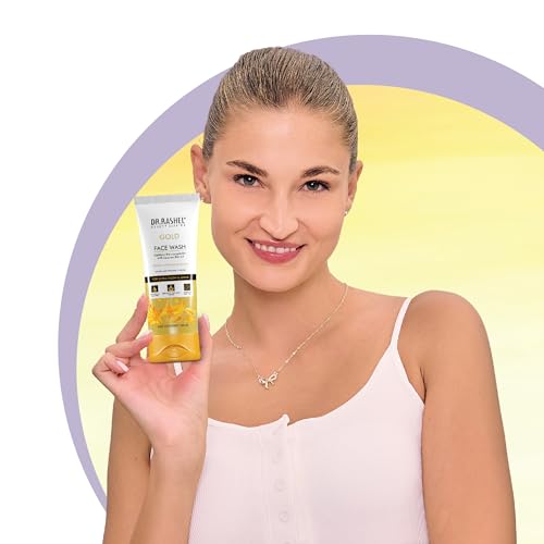 Image of DR.RASHEL Gold Face Wash Lighten the Complexion with Licorice Extract with No Parabens | SLS | Silicones & Colour | 100ml Each | Pack of 2
