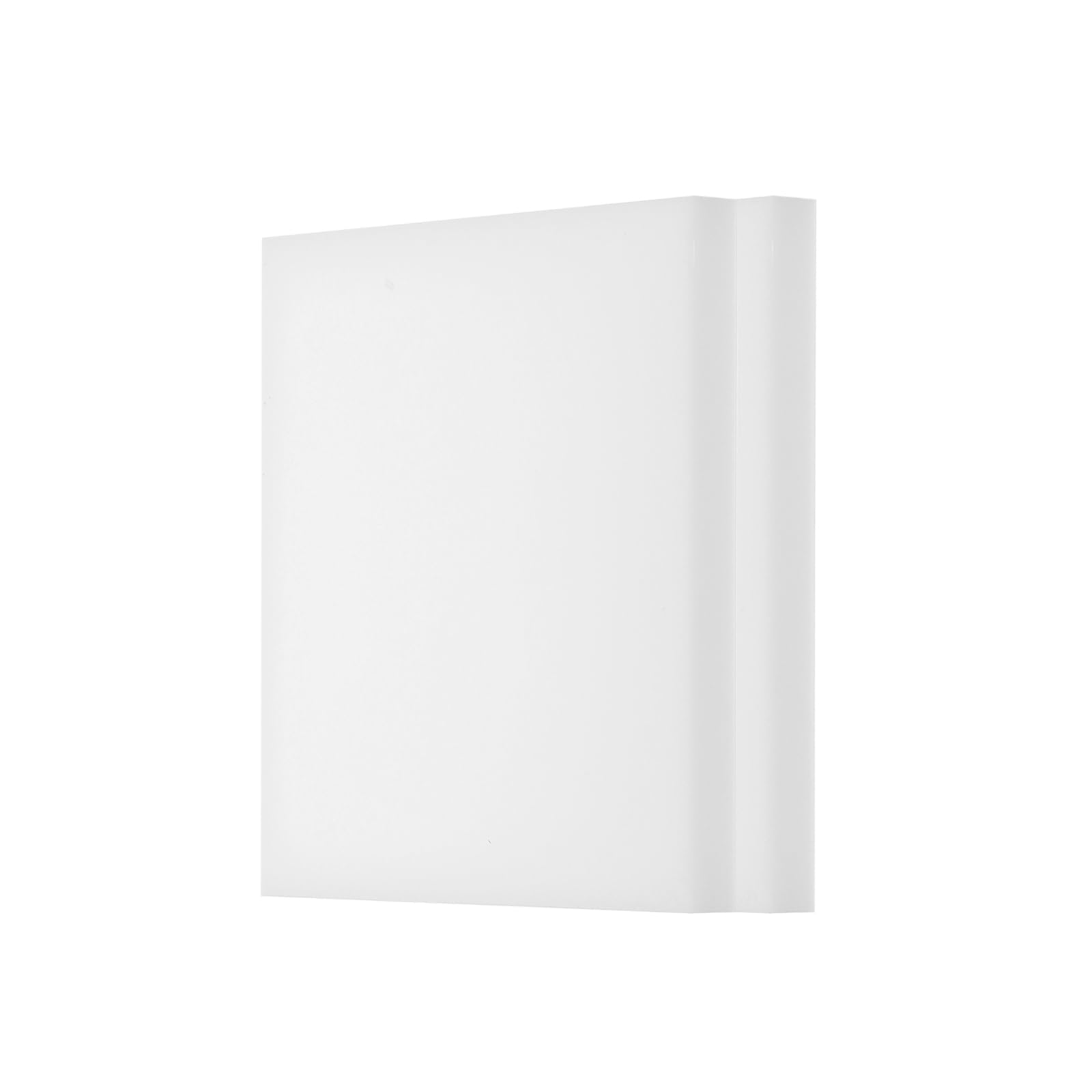 Sponsored Ad – 2Pcs UHMW Sheet Ultra High Molecular Weight Polyethylene Sheet, 1/2" Thick Hard HDPE Plastic Sheet Board for Marine Board,DIY Craft, Marine Plywood 6" x 6" White