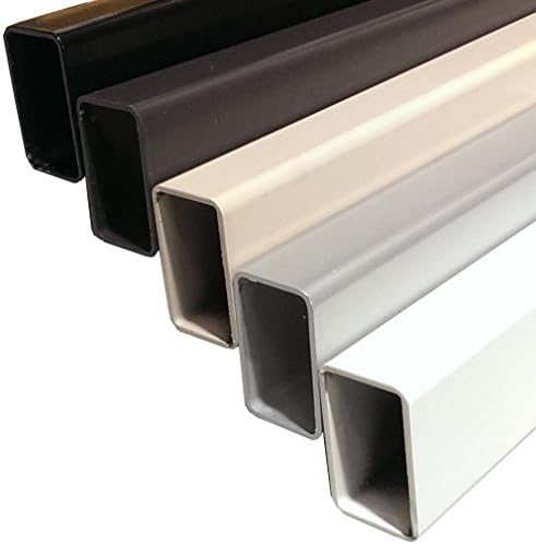 Aluminum Post to Post Inline Hand Rail or Support for Custom Wood Top Rail on Cable Railing Deck (6 Feet, Black)