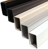 Aluminum Post to Post Inline Hand Rail or Support for Custom Wood Top Rail on Cable Railing Deck (5