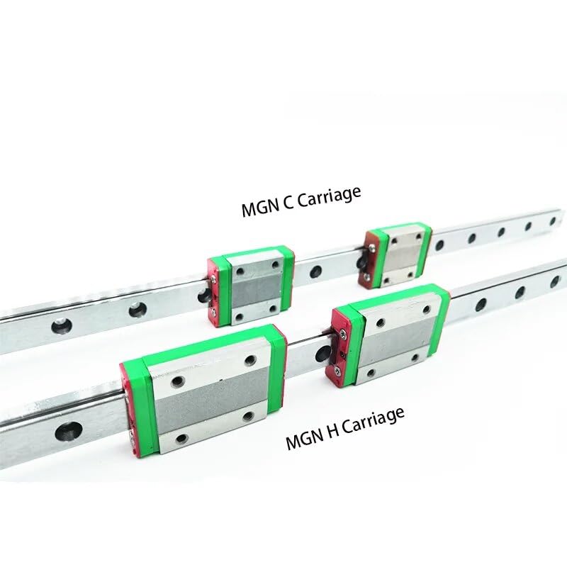 MGN Guide 2pcs MGN Linear Guide+4pcs MGN Block MGN7 MGN12 MGN15 MGN9 300 350 400 450 500 600 800mm Miniature Linear Rail Slide (Color : MGN7 H, Size : 200mm)