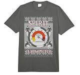 Elf Spirit Clausometer Holiday Pattern Comfort Colors Adult Heavyweight T-shirt