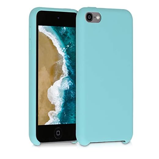 kwmobile TPU Silicone Case Compatible with Apple iPod Touch 6G / 7G (6th and 7th Generation) - Soft Flexible Protective Cover - Mint