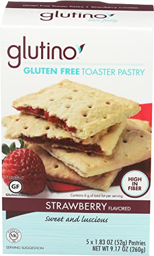 Glutino Gluten Free Toaster Pastry, Strawberry, 1.83 oz 5 ct