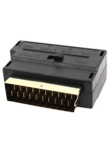 Adaptador Scart 20 Pines Macho a 3 RCA AV Hembra + S Video miniatura 2
