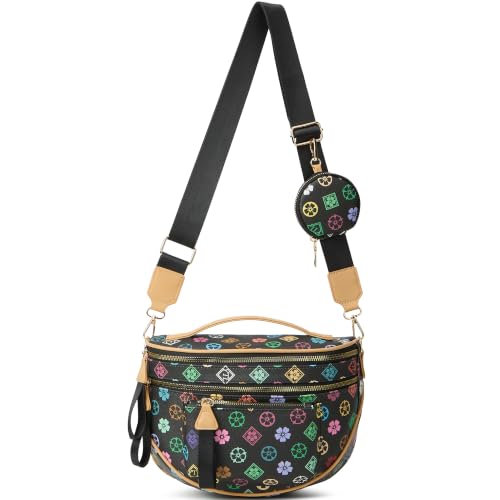 Image of Makes Checkered Crossbody Bag Bum Bag for Women with Pouch