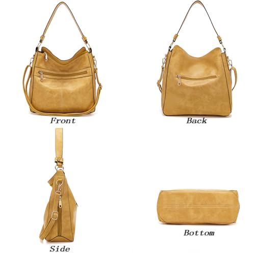 Image of Purses For Women Handbags And Wallet Set Large Hobo Crossbody Bag Ladies Purse Totes 4 PCS | And Wallet Set