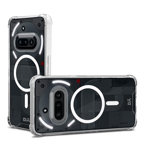 Image of DailyObjects Clear Magnetic Phone Case Cover Compatible with Nothing Phone (3a) | Wireless Charging Slim Back Cover | 2 Layer Edge Protection & Shockproof