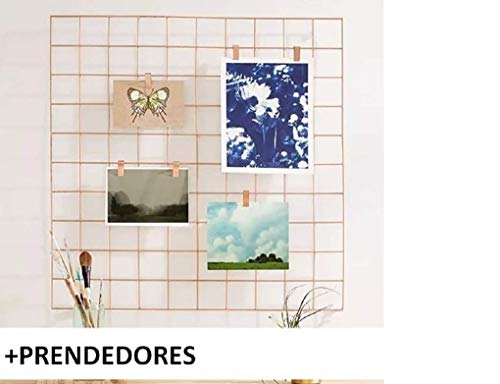 Memory Board 40x40cm Rose Gold + 6 mini Prendedores