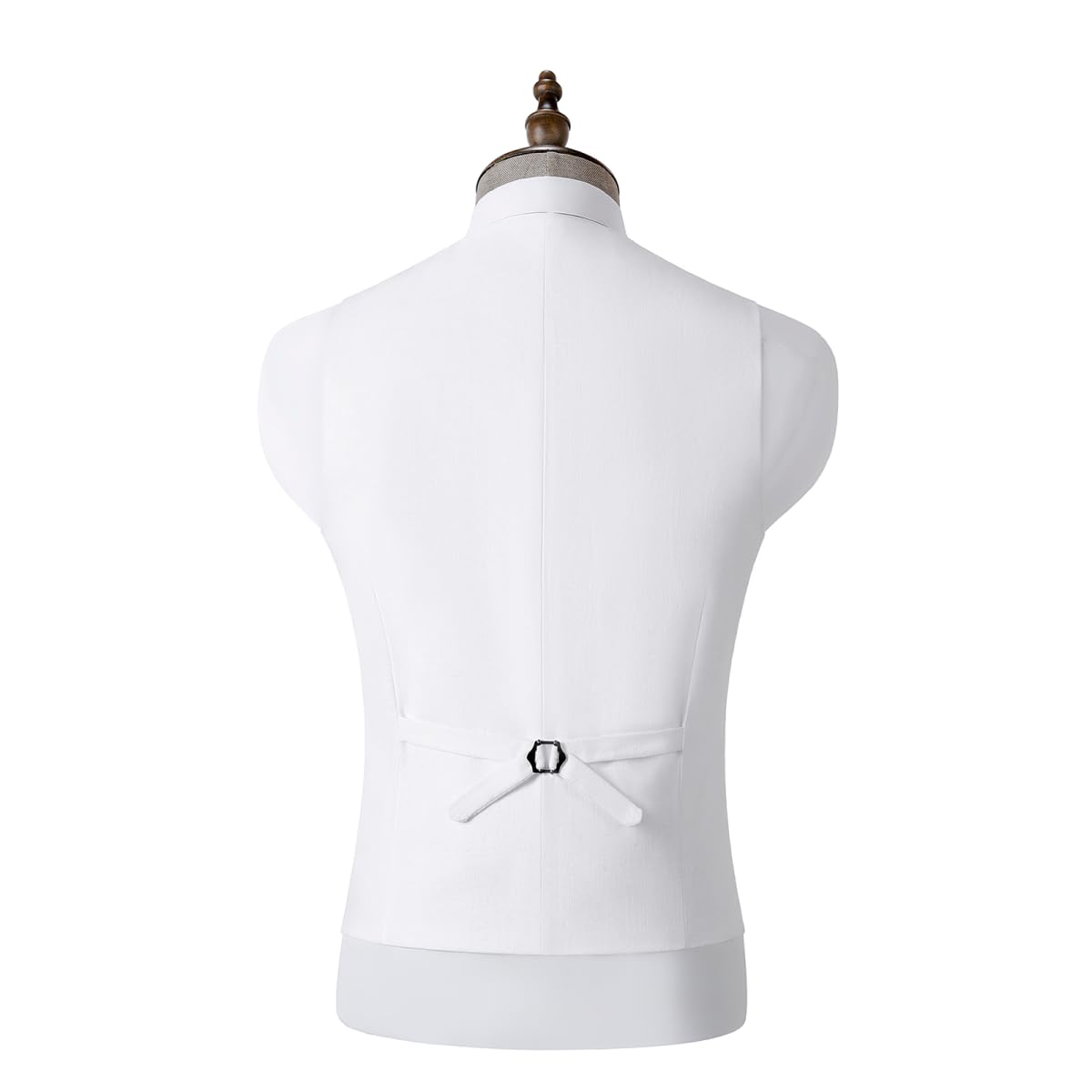 Chaleco de lino de verano para hombre, corte regular, traje clásico, chaleco para bodas y fiestas (blanco, XXL), Blanco, XXL