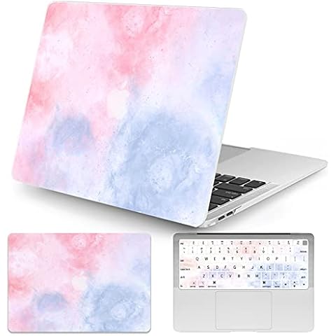 Seorsok Apple MacBook Air 13 Inch M1 A2337 A2179 A1932 Laptop Case Plastic Hard Shell Protective Sleeve 2020 2019 2018 Release with Touch ID Keyboard Cover Colorful Face Character Sketch Cover