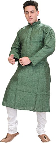 Ensemble pyjama en pur lin vert anti-transpiration taille 58