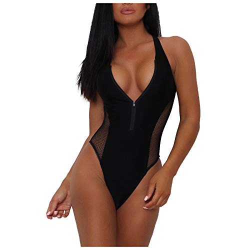 Bikini creux noir à col en V : sublimez votre silhouette sans compromis